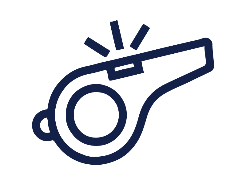 Outline of a whistle